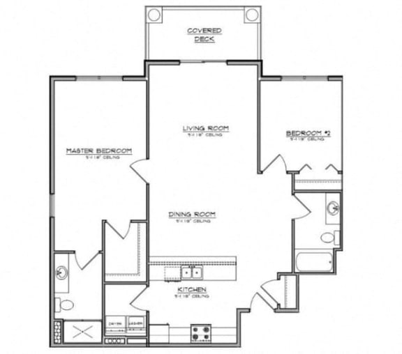 the schematic floor plan