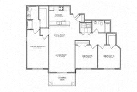 the plan of the floor plan of a house