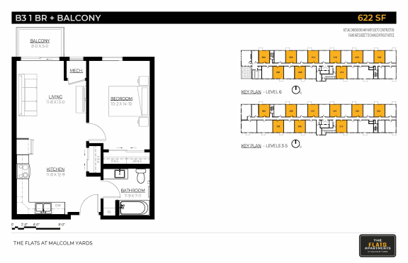 The Flats at Malcolm Yards Floor plan, Minneapolis, Minnesota