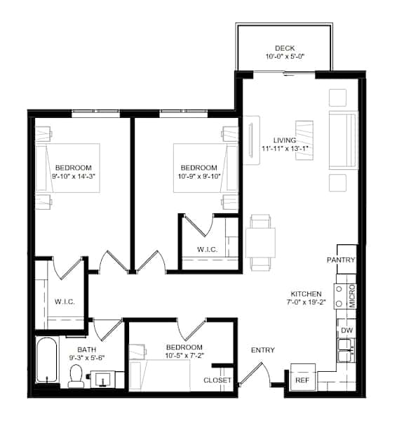 3 Bedroom Floor Plan