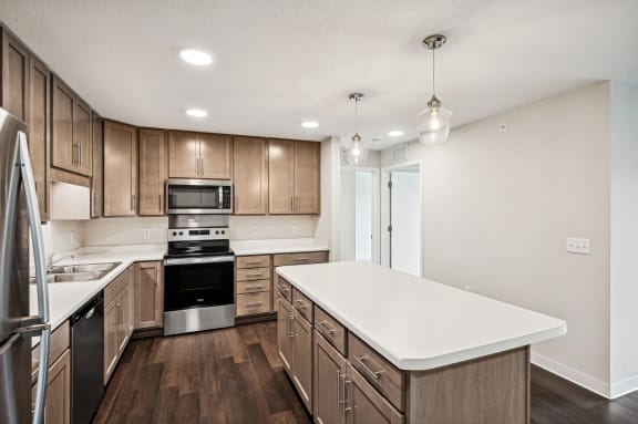 the preserve at ballantyne commons apartment kitchen