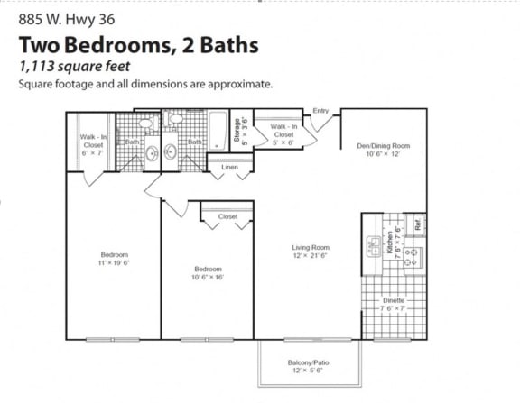 Victoria Flats floorplan, Roseville, Minnesota