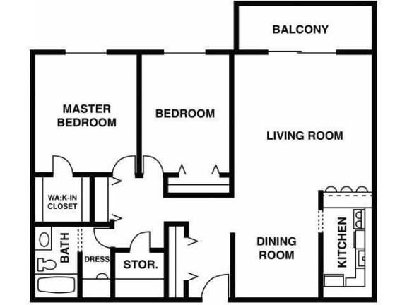 Gold Crest Apartments Floorplans, Hopkins, Minnesota