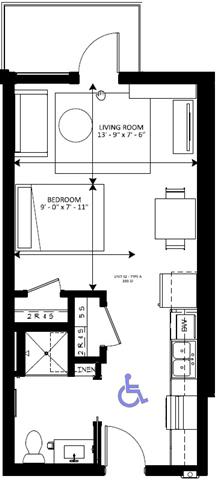 Lake Street Dwelling floorplan, Minneapolis, Minnesota