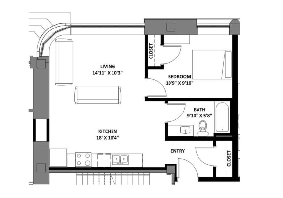 Amber Union floorplan, Falcon Heights, Minnesota
