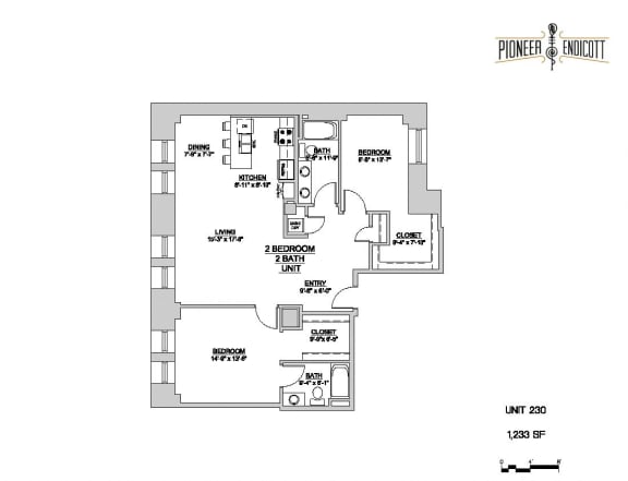 Pioneer Endicott apartments in St. PaulDowntown St Paul