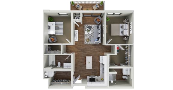 2 bedroom floor plan  the residences at