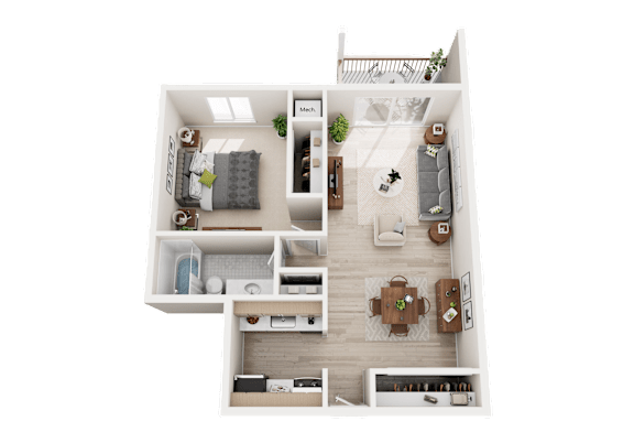 1 bedroom 1 bath apartment in Westland Westwood Village