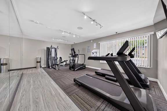 State-of-the-art 24/7 Fitness and wellness center at Drawbridge Apartments in Harrison Township, MI.