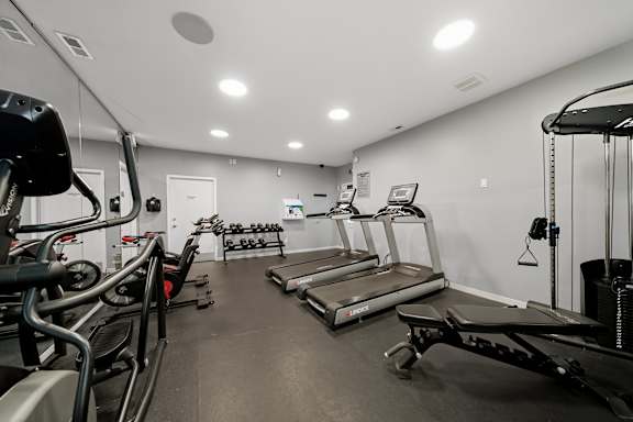 Gym Room at Franklin River Apartments, Michigan