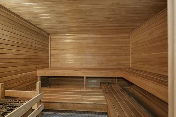 Dry sauna at Franklin River Apartments, Michigan, 48034