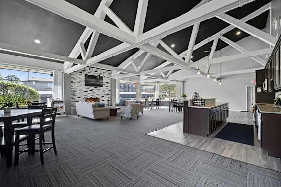 Clubhouse with free wi-fi at Franklin River Apartments, Southfield, MI, 48034