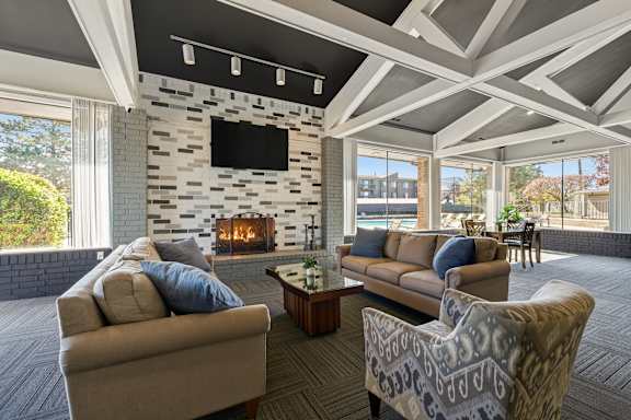 Social Clubhouse at Franklin River Apartments, Southfield, MI