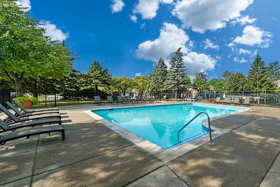 Private Swimming Pool at Park Lane Apartments, Southfield