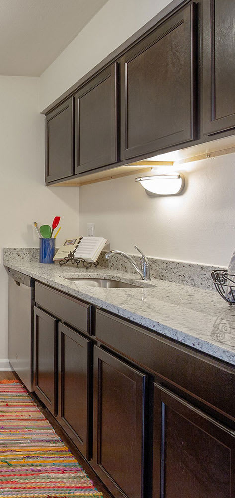 Floor plan Twilight Upgrade Kitchen at Lakeside Village Apartments Clinton Township MI