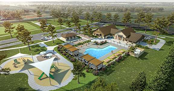 Property Aerial View at The Maddox on Eagle, Oklahoma City, 73179