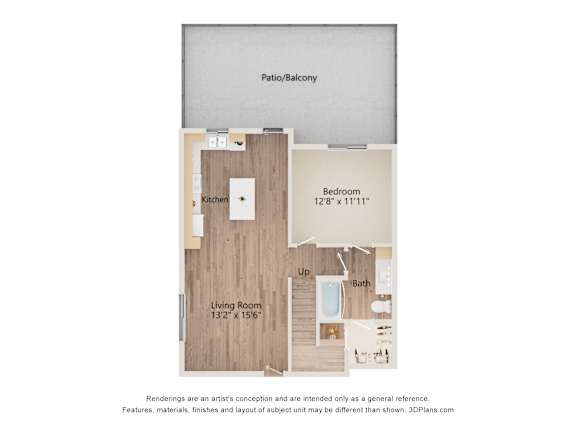 3A 1FL Floor Plan at Allasso Ranch Apartments, Surprise