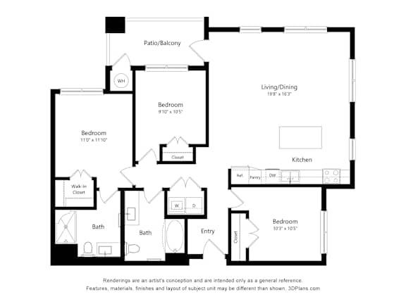 3 bed 2 bath C at Arterra Apartment , Surprise