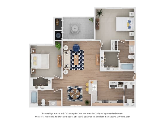 Trinity Floor Plan at Cypress Creek at Joshua Station, Joshua, TX
