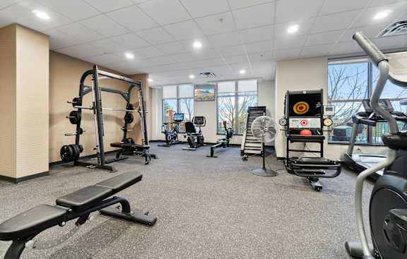 Fitness Center at The Bluffs at Nine Mile Creek, Minnesota, 55344