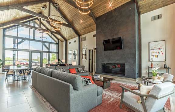 Clubhouse area at Crossroad Commons Apartments, Manor