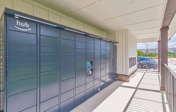 Package hub at Crossroad Commons Apartments, Manor, TX, 78653