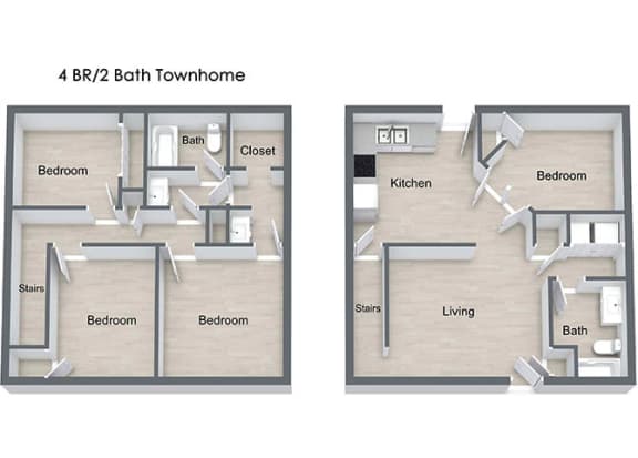 4 Bedroom Floor Plan