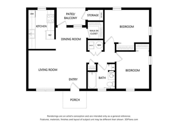 La Promesa2 Bedroom Floor Plan
