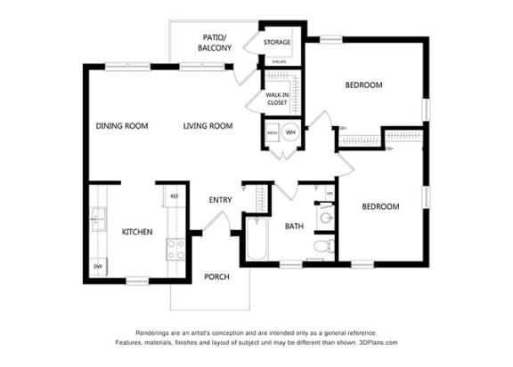 La Promesa2 Bedroom Floor Plan