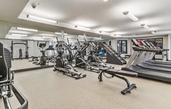 Fitness Center at The Landings at Silver Lake Village, Minnesota, 55421