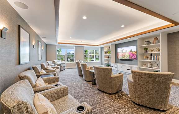 Theater Room at Legacy Commons at Signal Hills 55+ Apartments, West St. Paul, MN