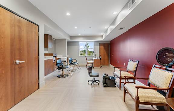 Beauty Salon at Legacy Commons at Signal Hills 55+ Apartments, West St. Paul