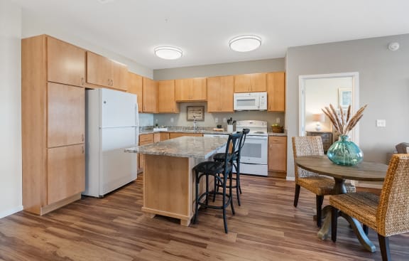 Eat In Kitchen at Legacy Commons at Signal Hills 55&#x2B; Apartments, Minnesota