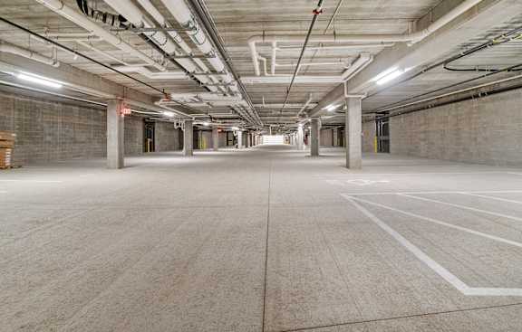 Underground Parking at Legacy Commons at Signal Hills 55+ Apartments, West St. Paul