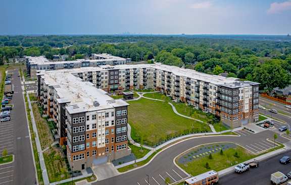 Aerial Exterior View at Legacy Commons at Signal Hills 55+ Apartments, Minnesota