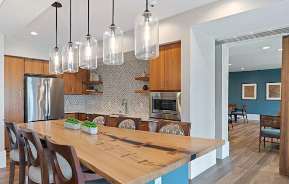 Community Kitchen at Legacy Commons at Signal Hills 55+ Apartments, Minnesota, 55118