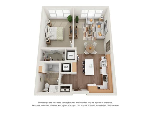 Floor Plan  G-ML at The Legends at Berry 62+ Apartments, St. Paul, MN 55114