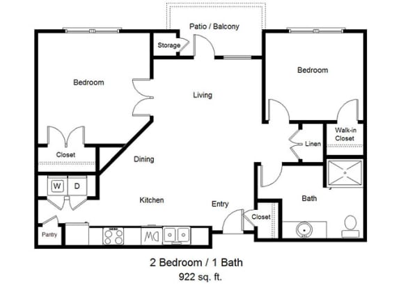 Floor Plan  2 bedroom floor plan