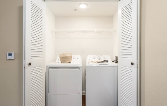 Washer and Dryer at Pinewood Apartments, Houston