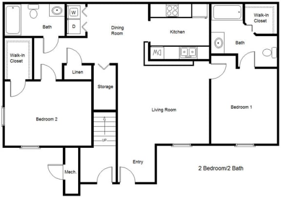 Seven Palms_2 Bedroom Floor Plan