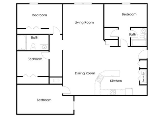 Taylor Pointe_4 Bedroom Floor Plan