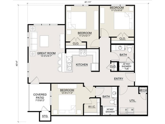 1, 2 & 3-Bedroom Apartments in Midland, TX | Ventura at Tradewinds