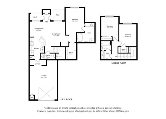 Floor Plan  C5 Floor Plan at Woodway Village, Austin, 78744