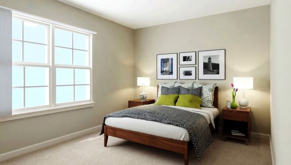 Model Apartment Bedroom at 900 at Cleveland Park, Nashville, 37207