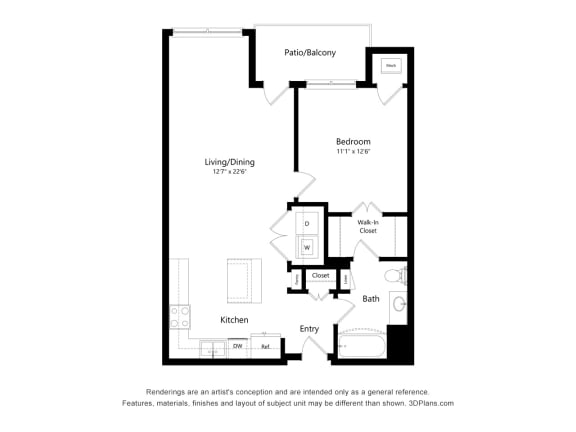 Centennial Crossings_Bedroom A3 Floor Plan