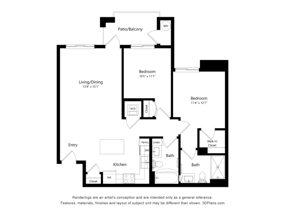 2 bed 2 bath at Estrella Springs at Canyon Trails Apartments, Goodyear , AZ 85338