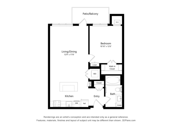 Hilltop at Signal Hills_2D_1 Bedroom B