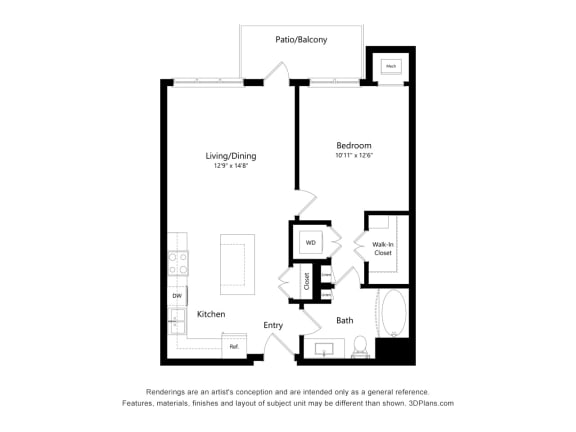 Hilltop at Signal Hills_2D_1 Bedroom D