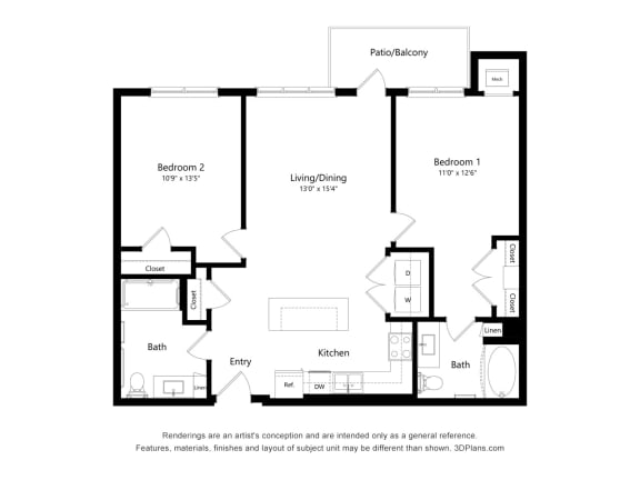 Hilltop at Signal Hills_2D_2 Bedroom B