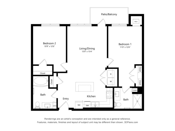 Hilltop at Signal Hills_2D_2 Bedroom C